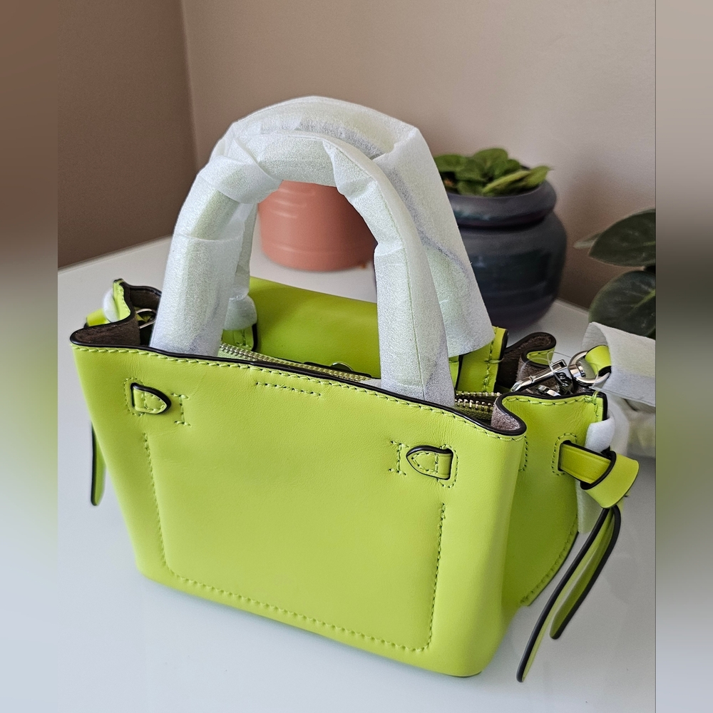 Michael Kors Hamilton Small Lime Cross Body Bag - Picture 6 of 16